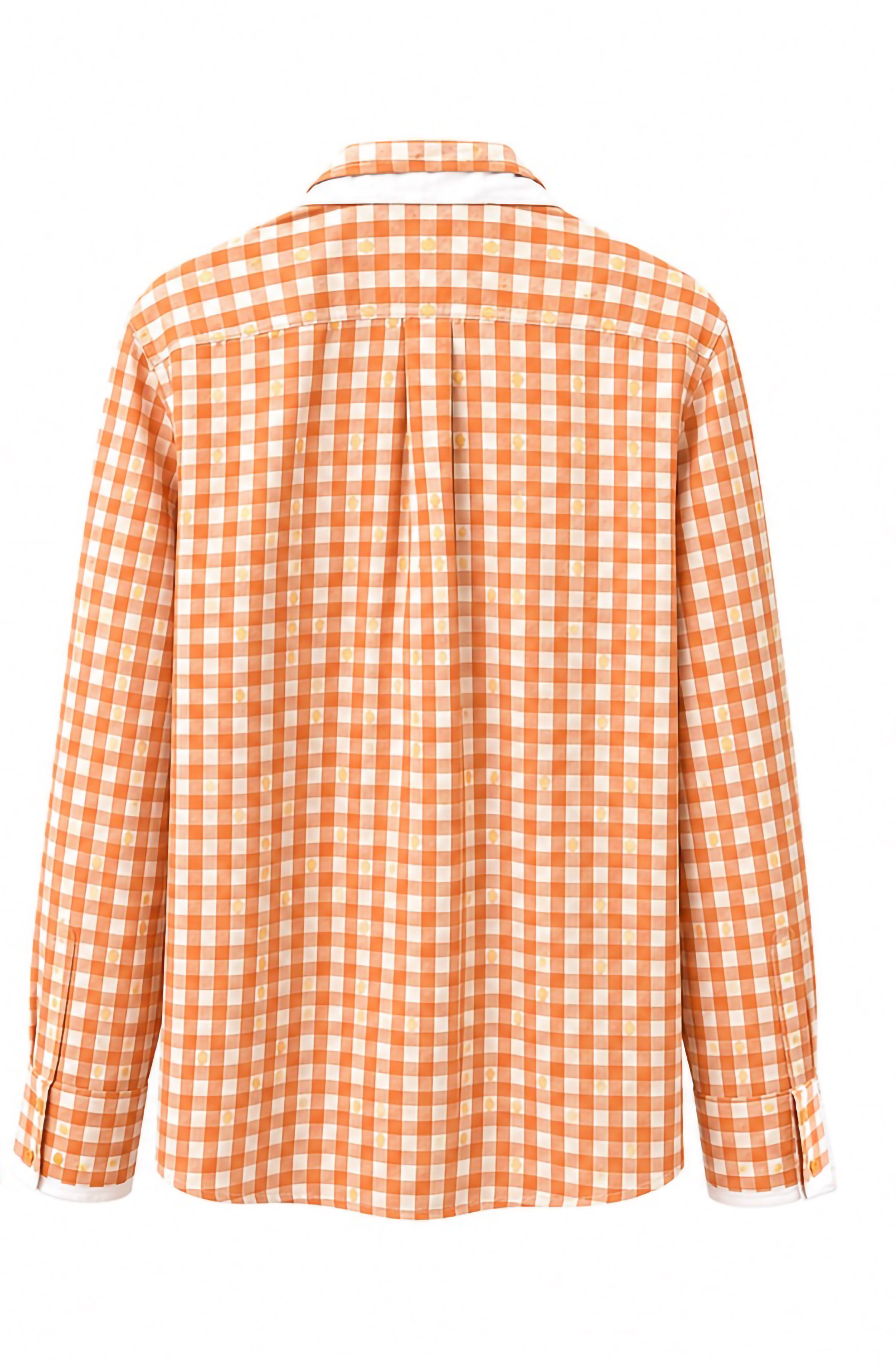 PAHUNN Gather Checkered Shirt
