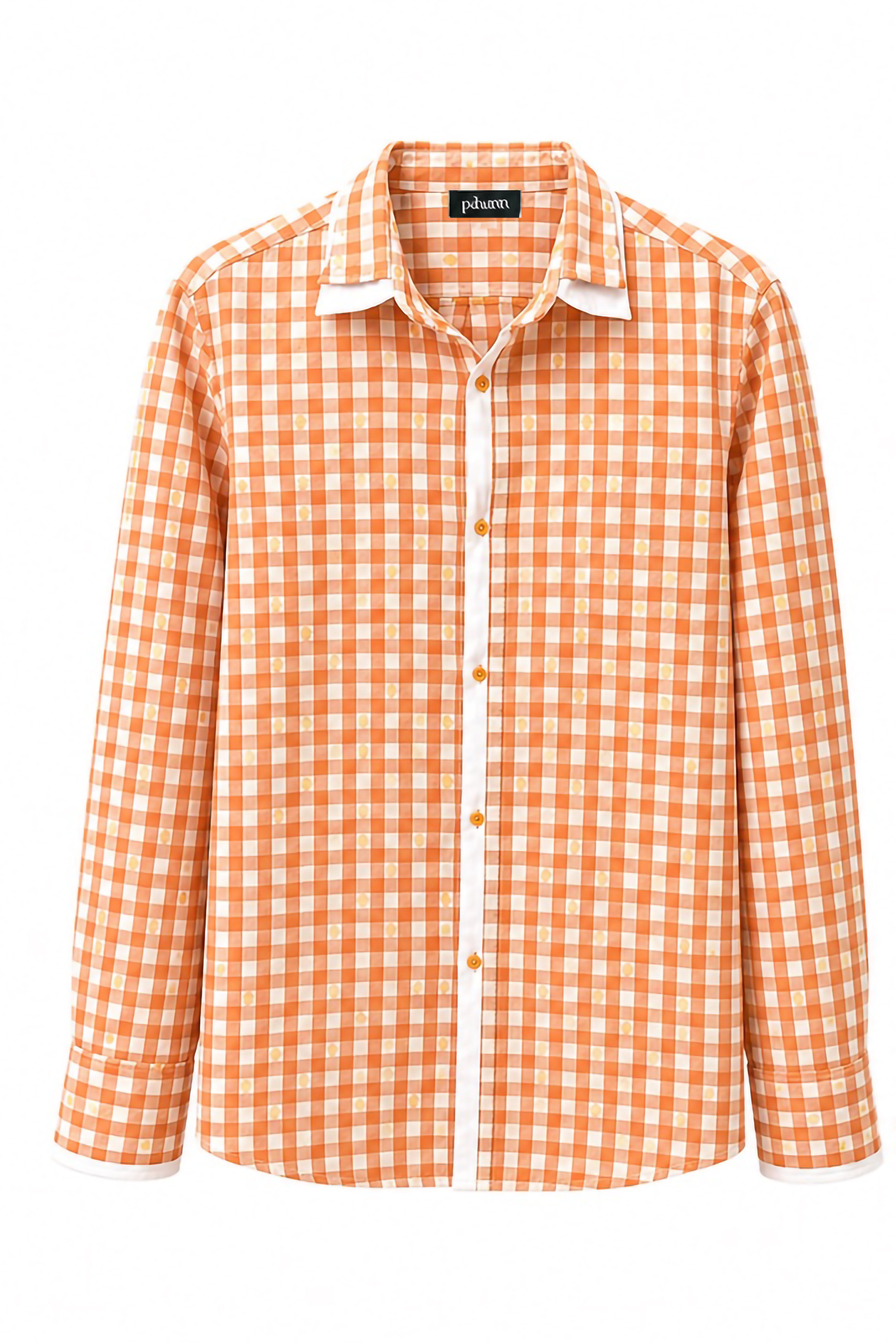 PAHUNN Gather Checkered Shirt