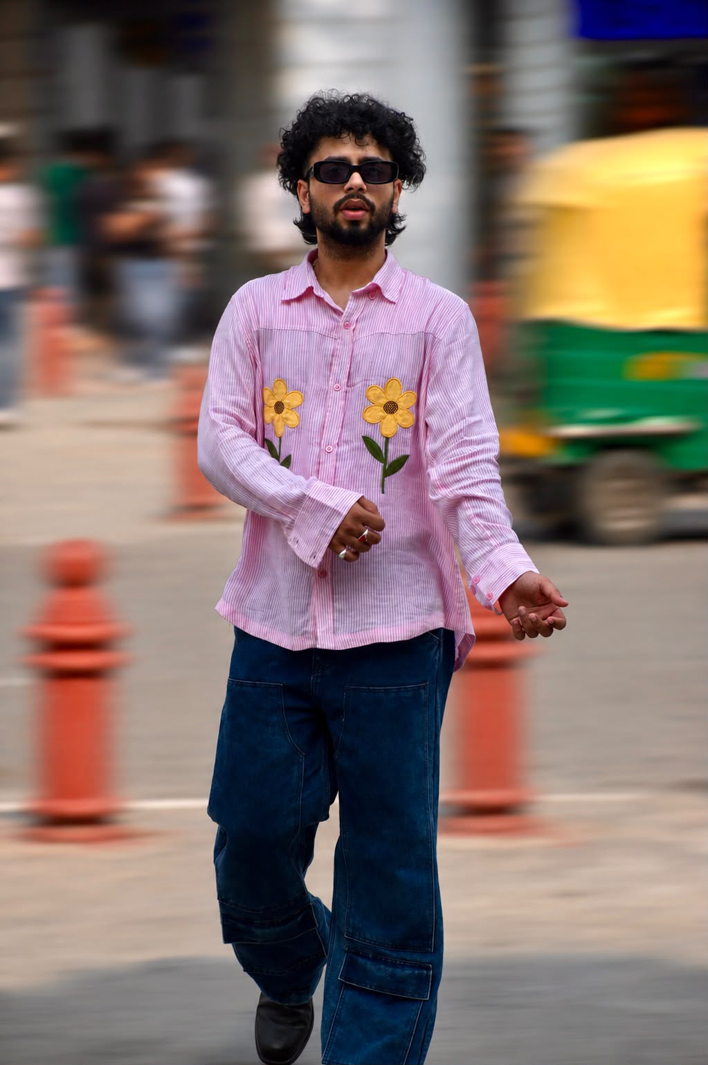 PAHUNN Blossom Striped Shirt