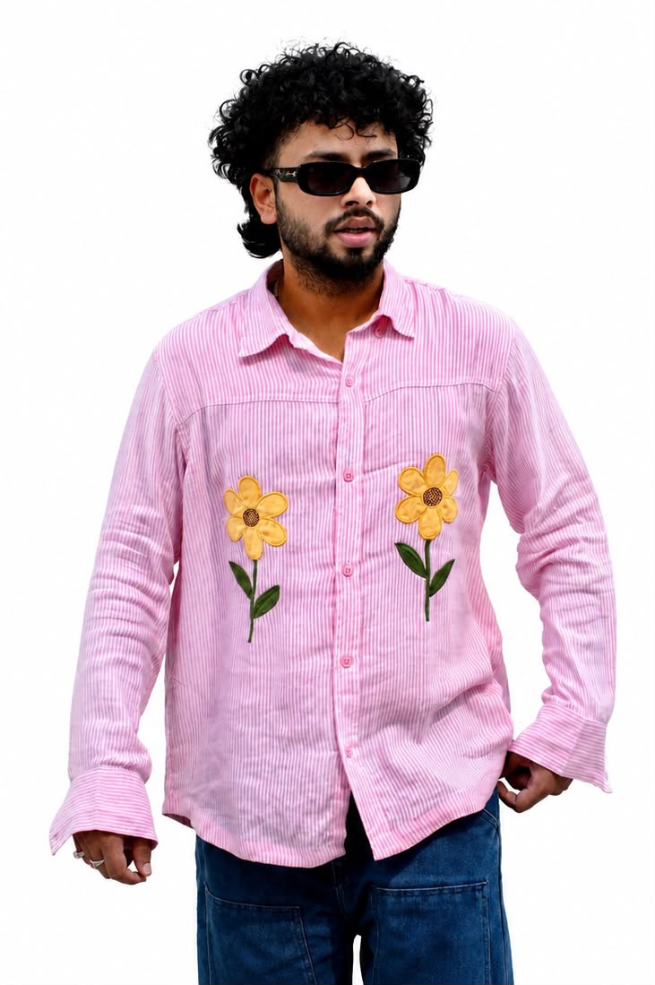 PAHUNN Blossom Striped Shirt