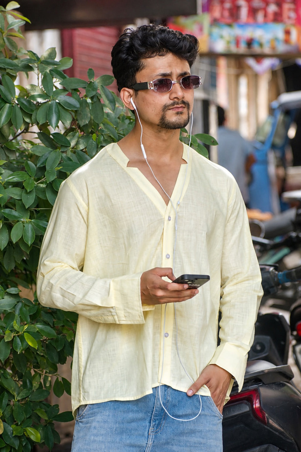 PAHUNN First Light Linen Resort Shirt