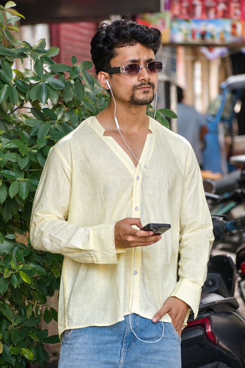 PAHUNN First Light Linen Resort Shirt